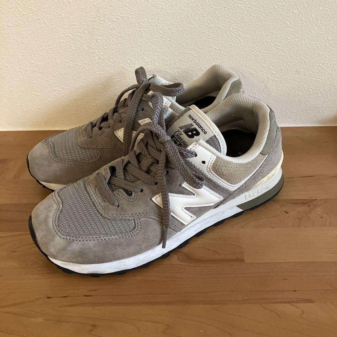 New Balance 574 グレー スニーカー - メルカリ