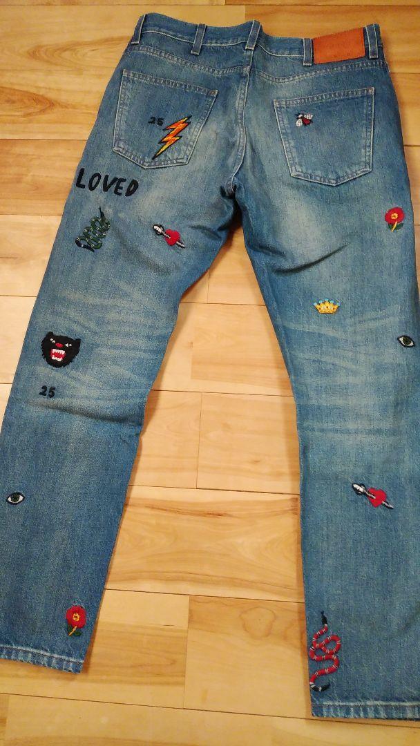 メンズ タカ様専用 シンボルズテーパードデニムbeeスネークタイガー tHNOD-m52718074224 GUCCI ⊕グッチ