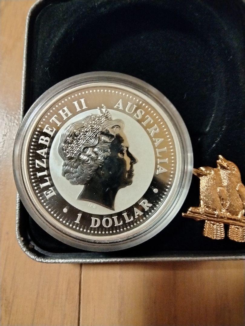 オーストラリア　クッカバラ　銀貨幣　2006年　gilded edition