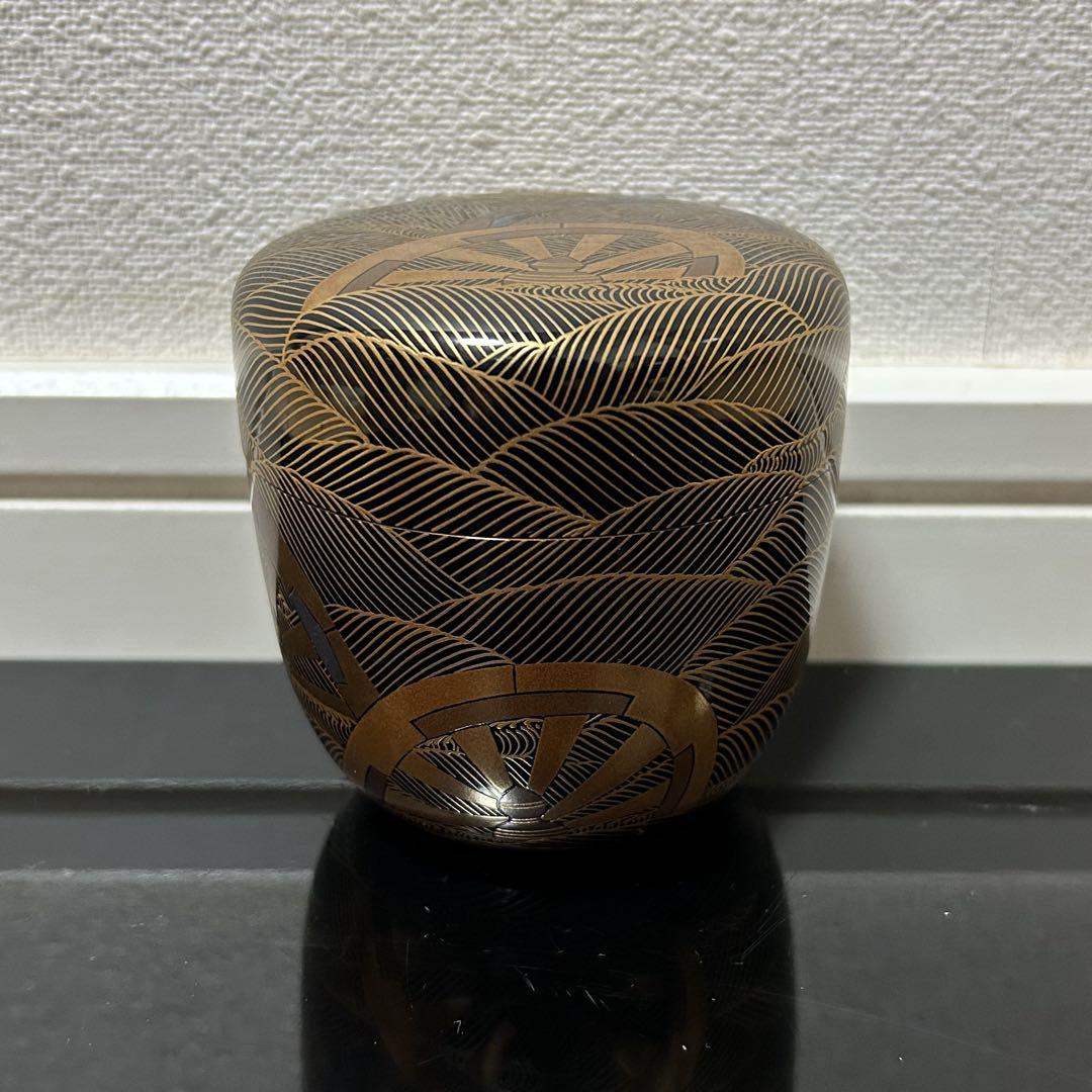 波車蒔絵大棗 茶道具懐石鵬雲斎坐忘斎淡々斎即中斎七事式水屋