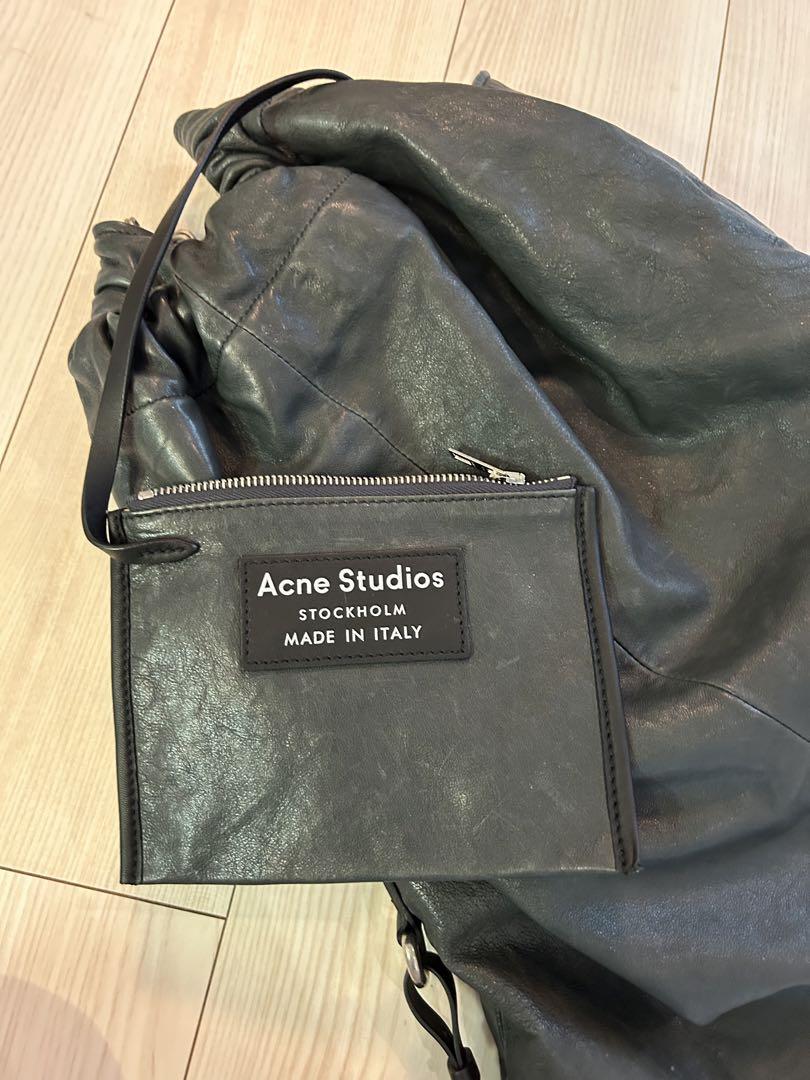 Acne Studios 黒 レザーバッグ ポーチ付き