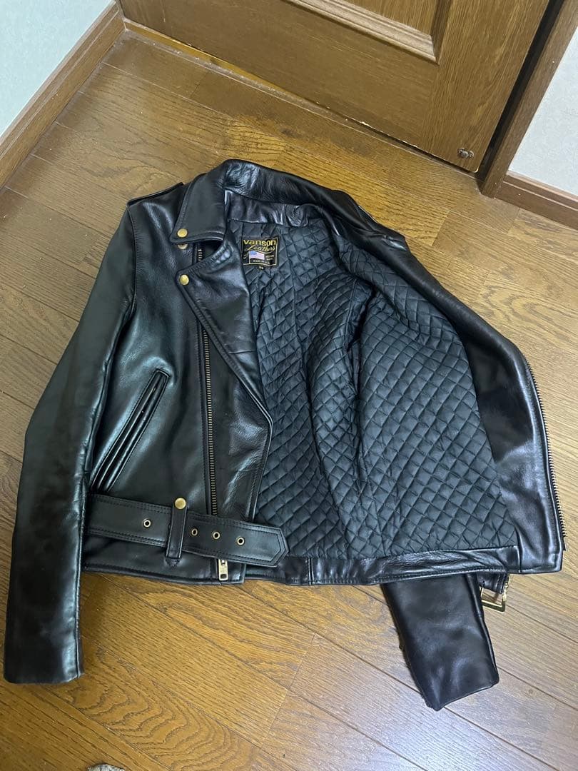 vanson ダブルライダースジャケット 黒 34 vanson ダブルライダースジャケット 黒 34