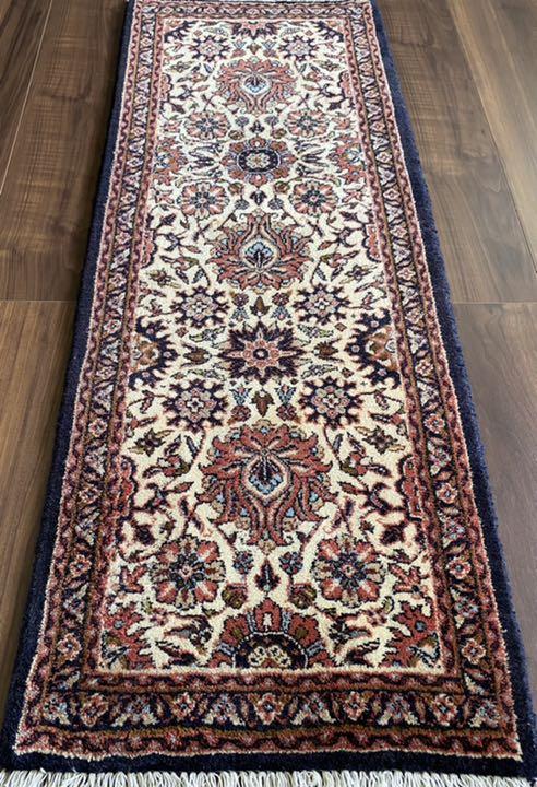 半額SALE ビジャー産 125×49cm– Aladdin ペルシャ絨毯 ミニランナー