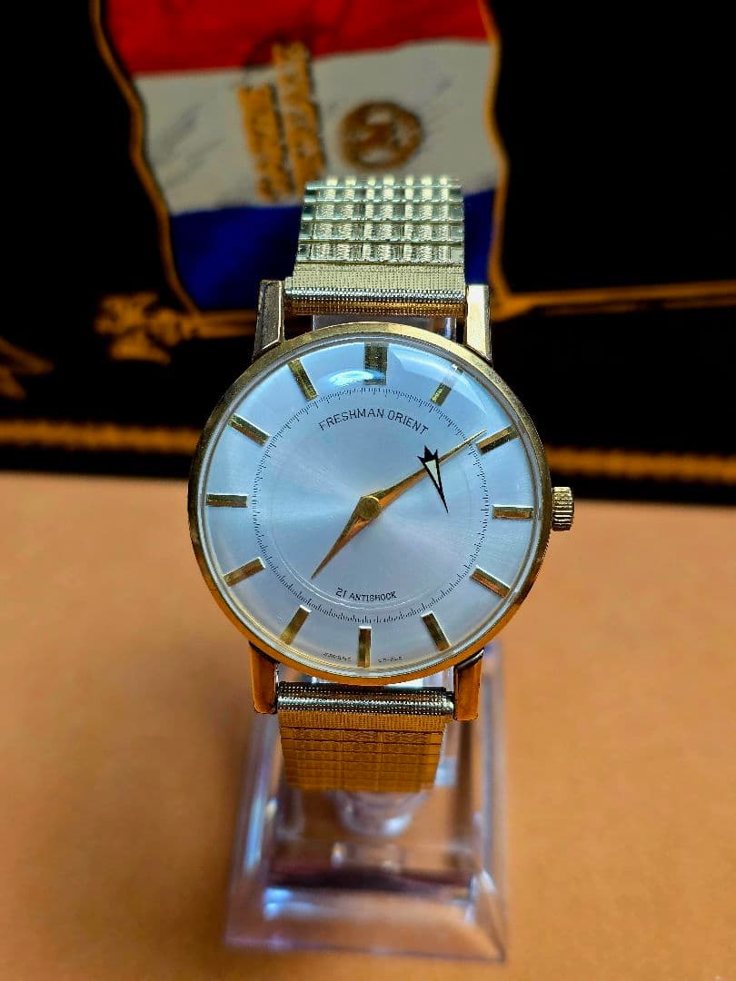 【TMY064】FRESHMAN ORIENT 21石 F25958 腕時計美品