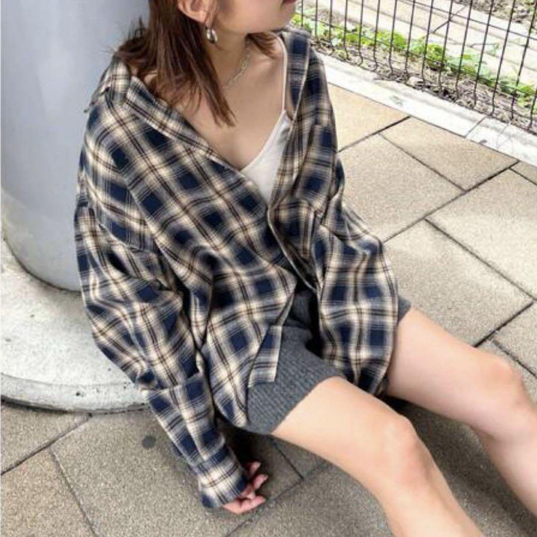 ungrid ニットハーフパンツ　チャコールグレー