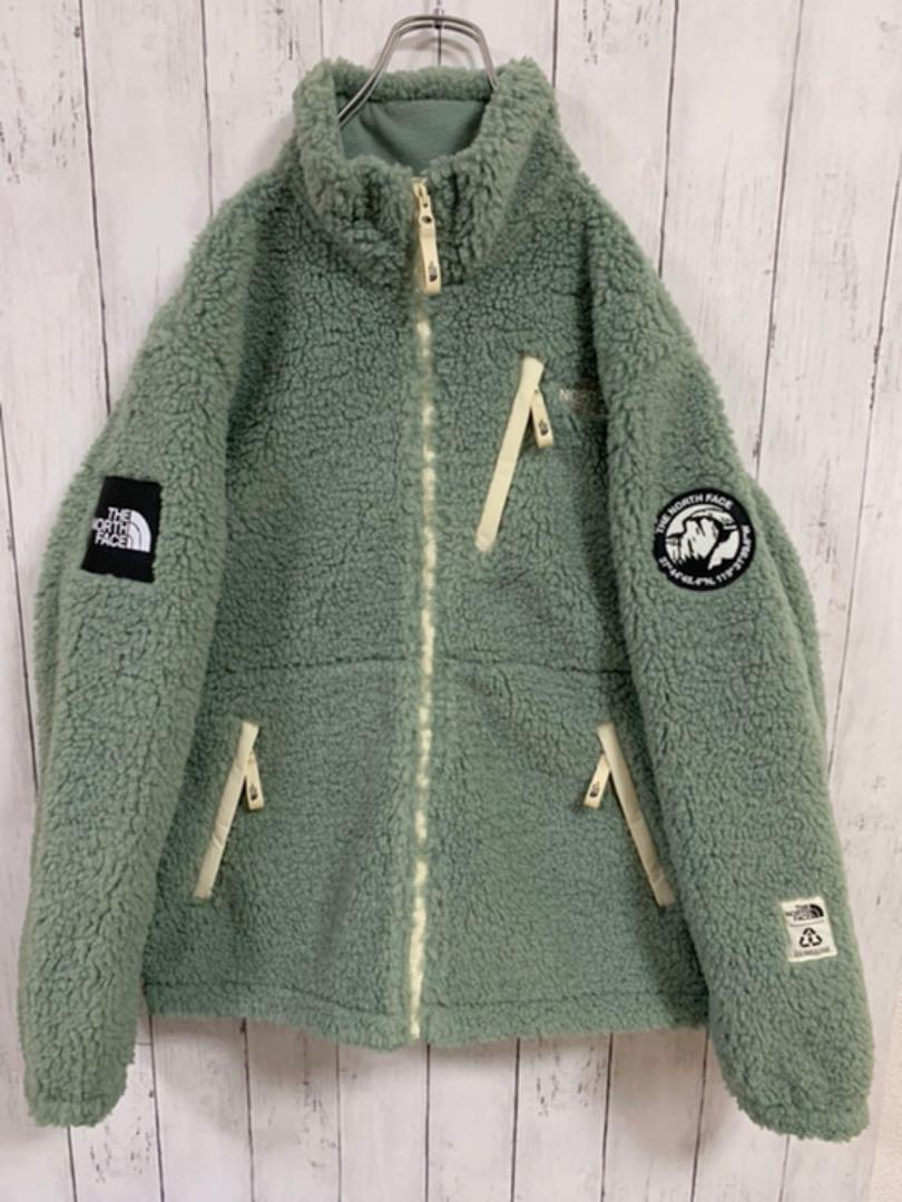 【超新作】 【国内未発売】ノースフェイス ボアブルゾン フリース 刺繍ロゴ - ブルゾン