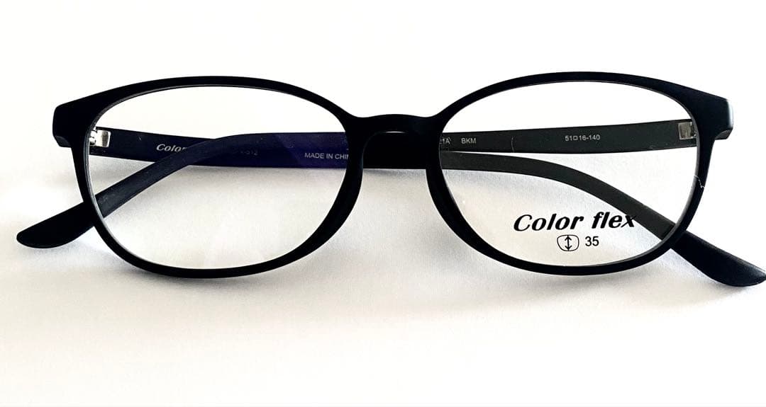 Color flex メガネ 35 ブラック
