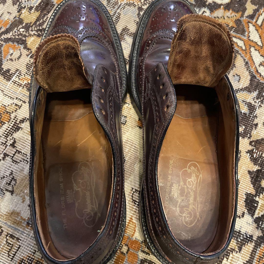 靴 60s Florsheim 93605 Kenmoor CORDOVAN6.5D