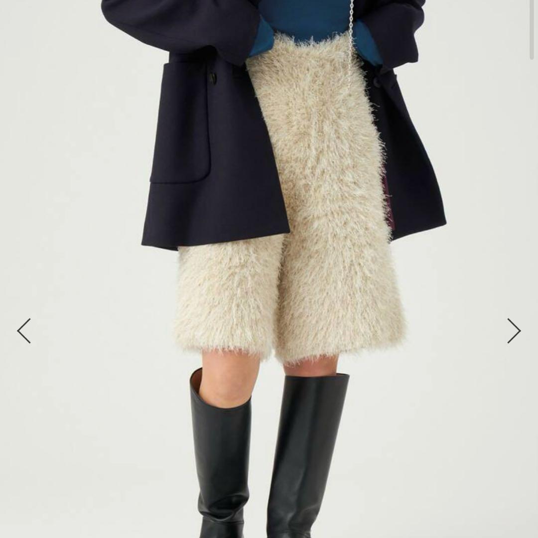 【往復送料無料】 IENA LA BOUCLE フェザーニットショートパンツFREE SIZE・IENA La Boucle