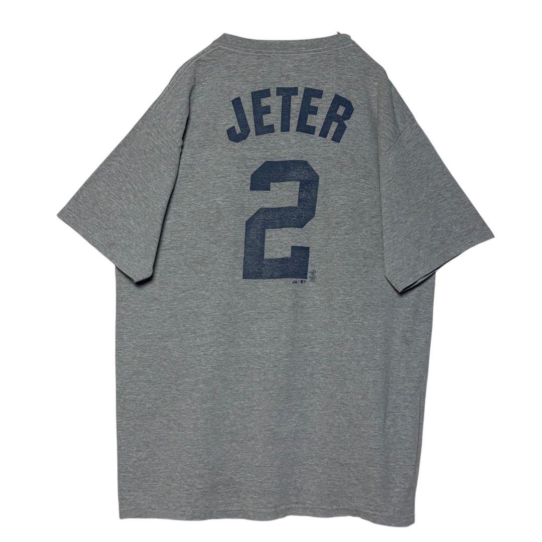 Majestic90s USA MLB ニューヨークヤンキースジーター　Tシャツ Majestic90s USA MLB ニューヨークヤンキースジーター Tシャツ