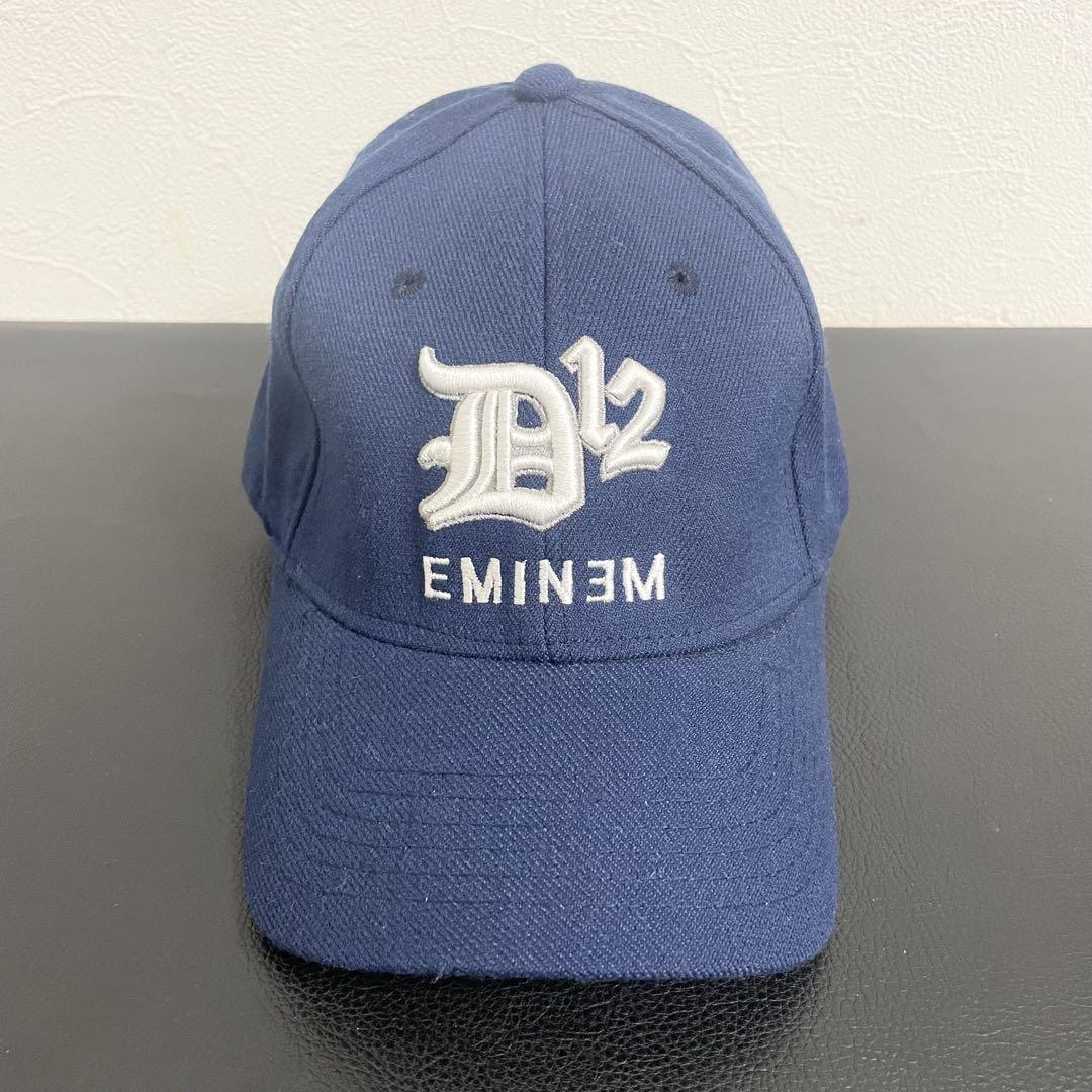 新品同様品【レア・希少】EMINEM エミネム／D12 キャップ 紺色