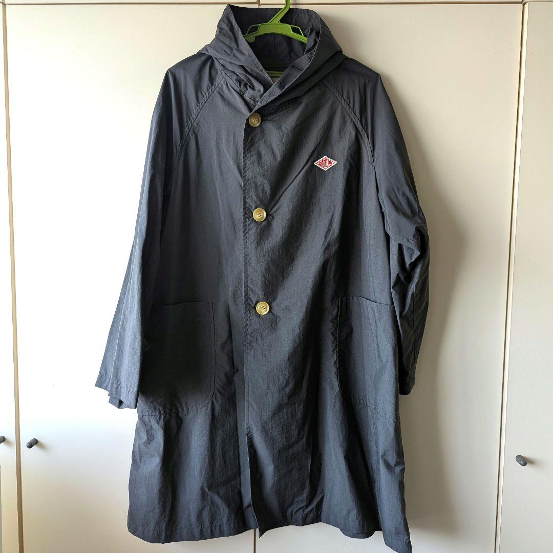 美品　ダントン　グレー コート　サイズ38　Lサイズ ナイロン