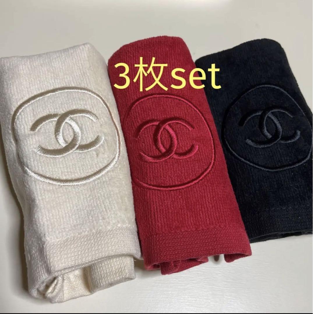 ○日本正規品○ 【CHANEL】3枚set/シャネルノベルティタオル☆LA