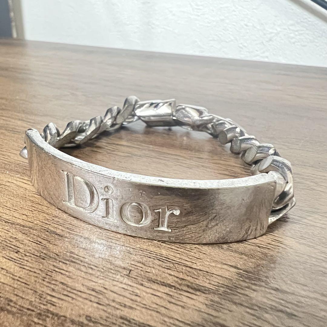 古*ン様 Dior シルバーバングル チェーンスタイル　ゴツめ