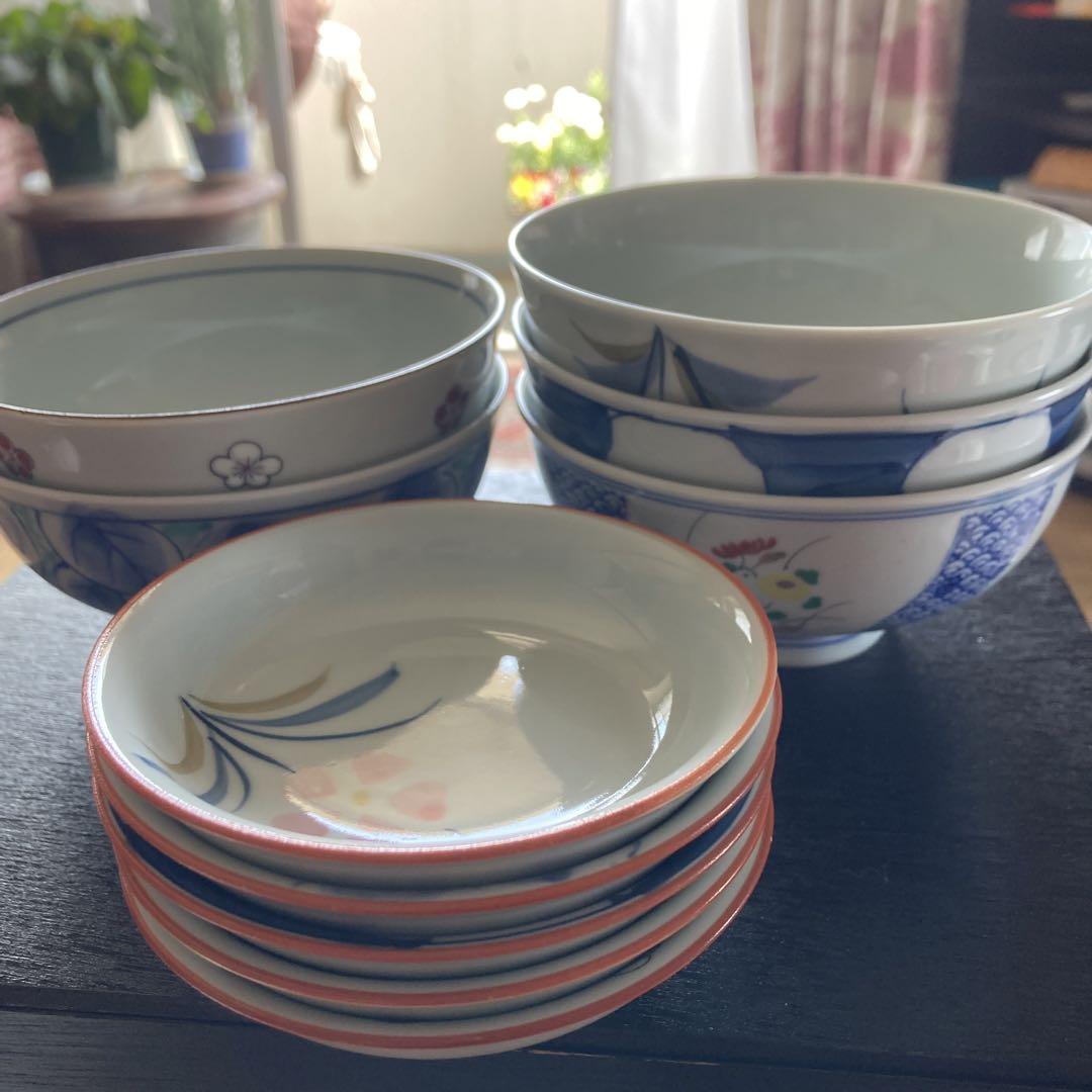 お値下げご飯茶碗と小皿5客セット