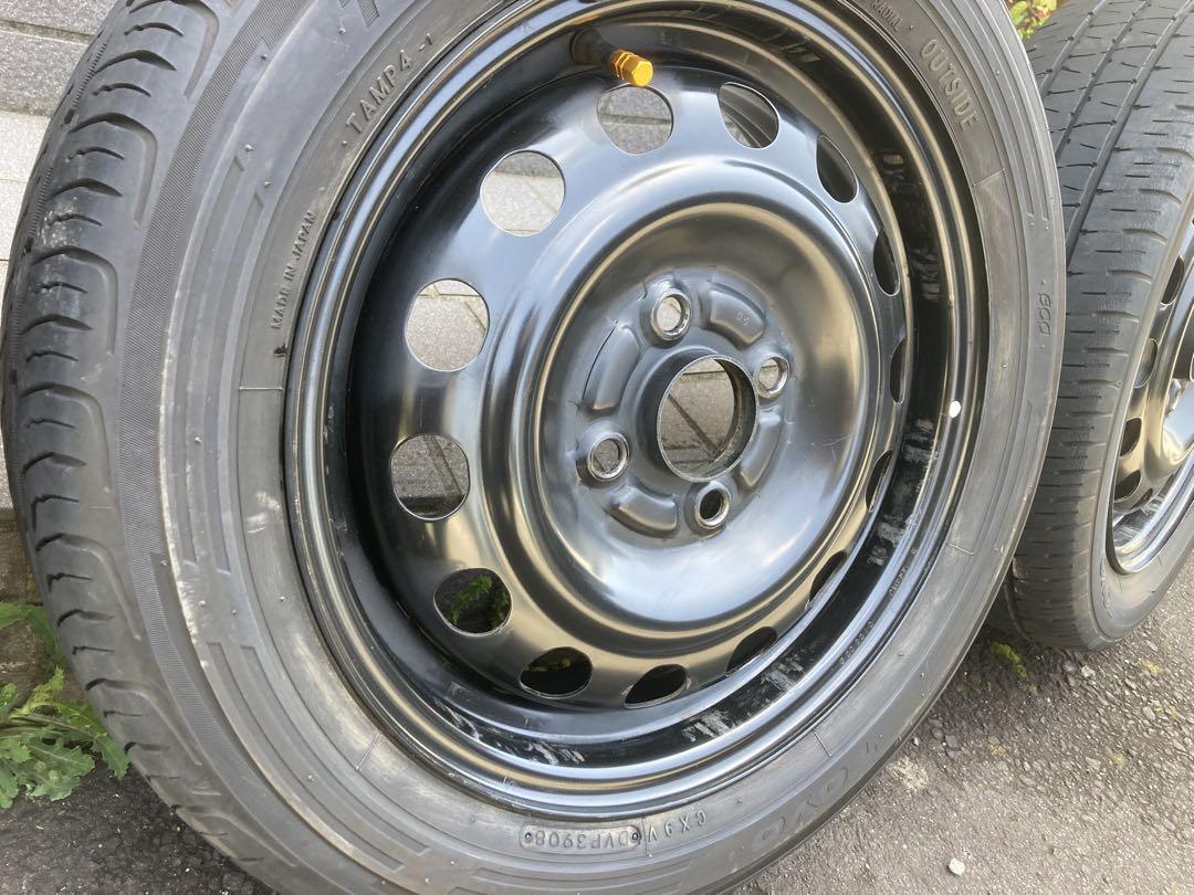 送料込み 14インチ 鉄チン 鉄ホイール 165/60R14
