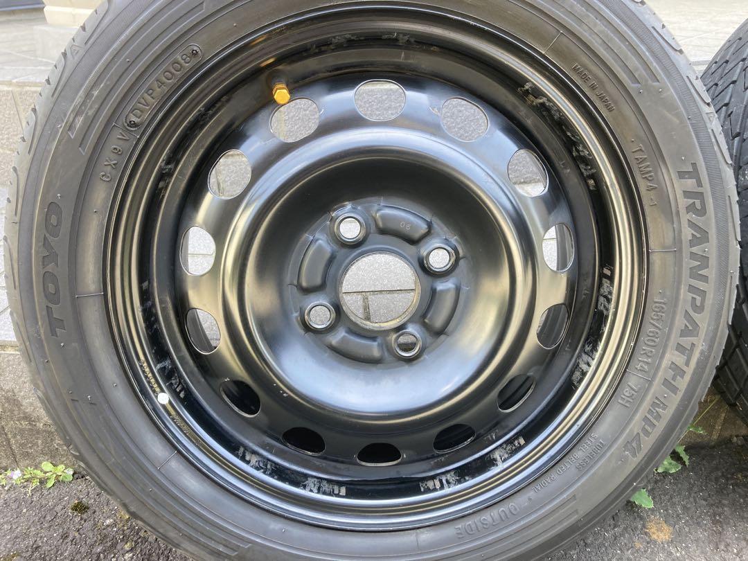 送料込み 14インチ 鉄チン 鉄ホイール 165/60R14