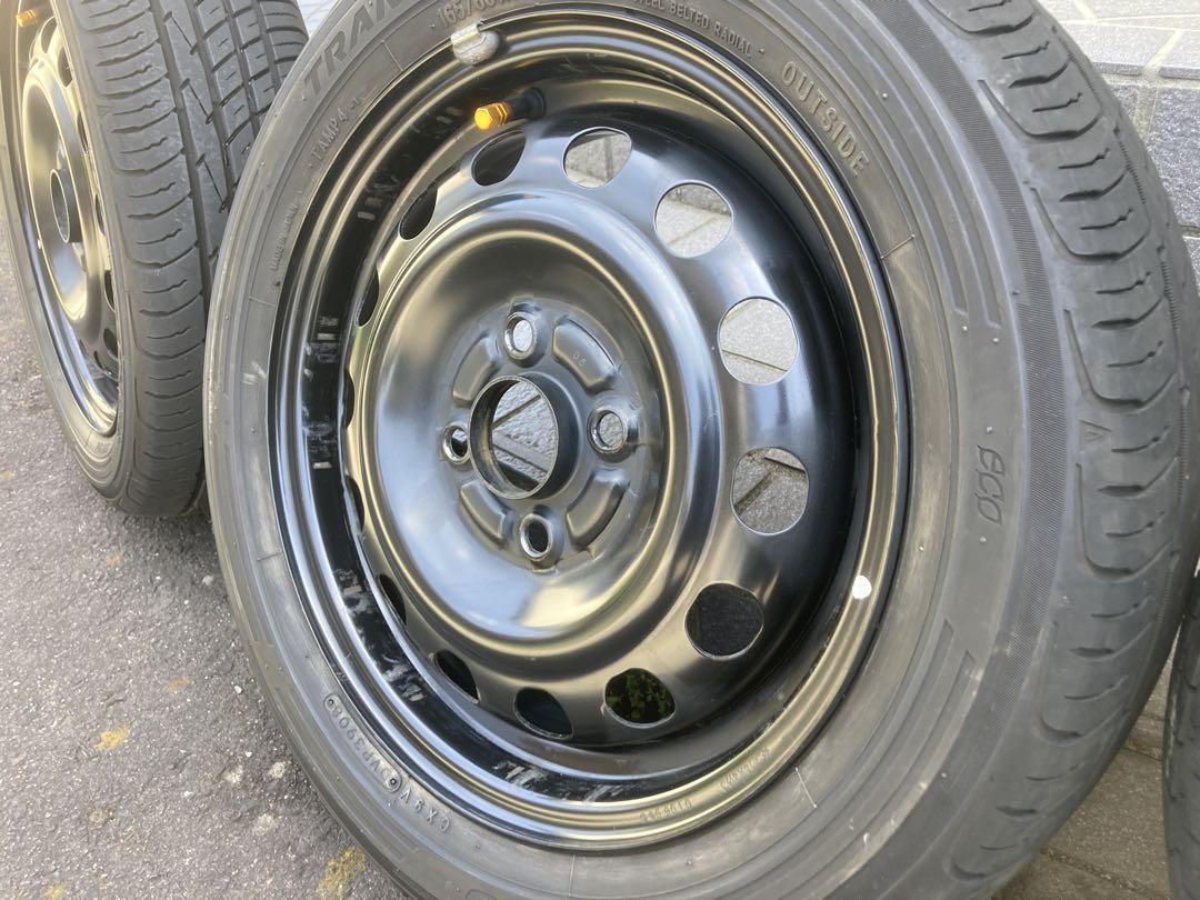 送料込み 14インチ 鉄チン 鉄ホイール 165/60R14