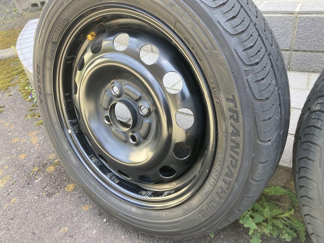 送料込み 14インチ 鉄チン 鉄ホイール 165/60R14