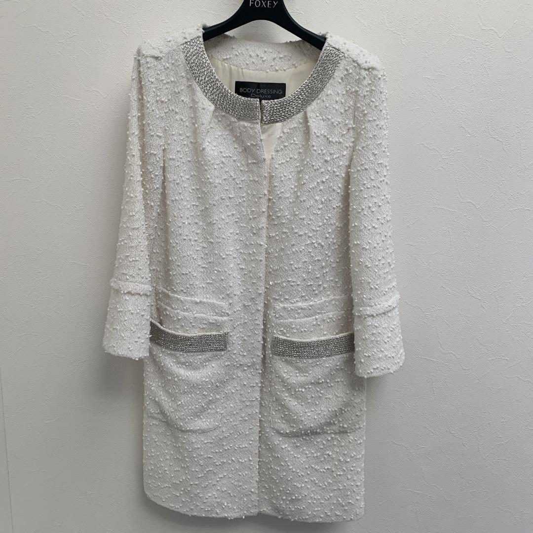 BODY DRESSING Deluxe ロングコート 36 ホワイト BODY DRESSING Deluxe ロングコート 36 ホワイト レディース