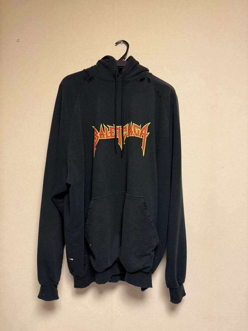 BALENCIAGA 22SS METAL OVERSIZED HOODIE トップス