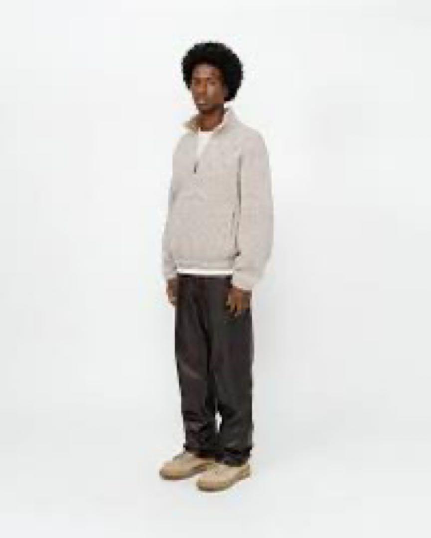 Stussy NEW CLASSIC JEAN LEATHER ダークブラウン