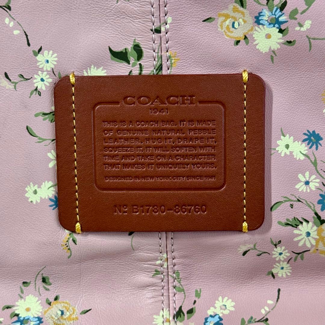 【希少色】コーチ　バンディットホーボー　2way トートバッグ　ライトブルー