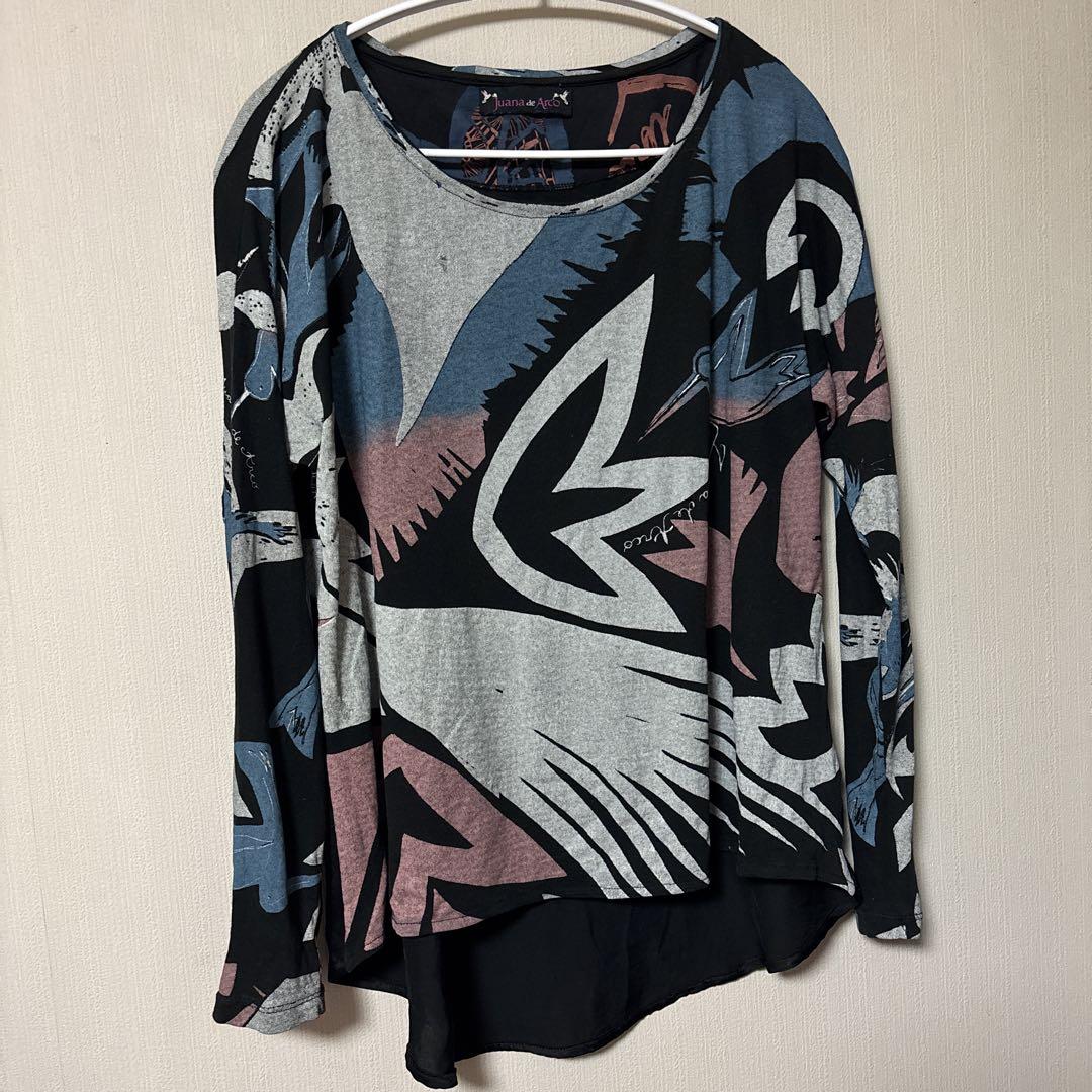 Juana de Arcoアートプリント長袖Tシャツ