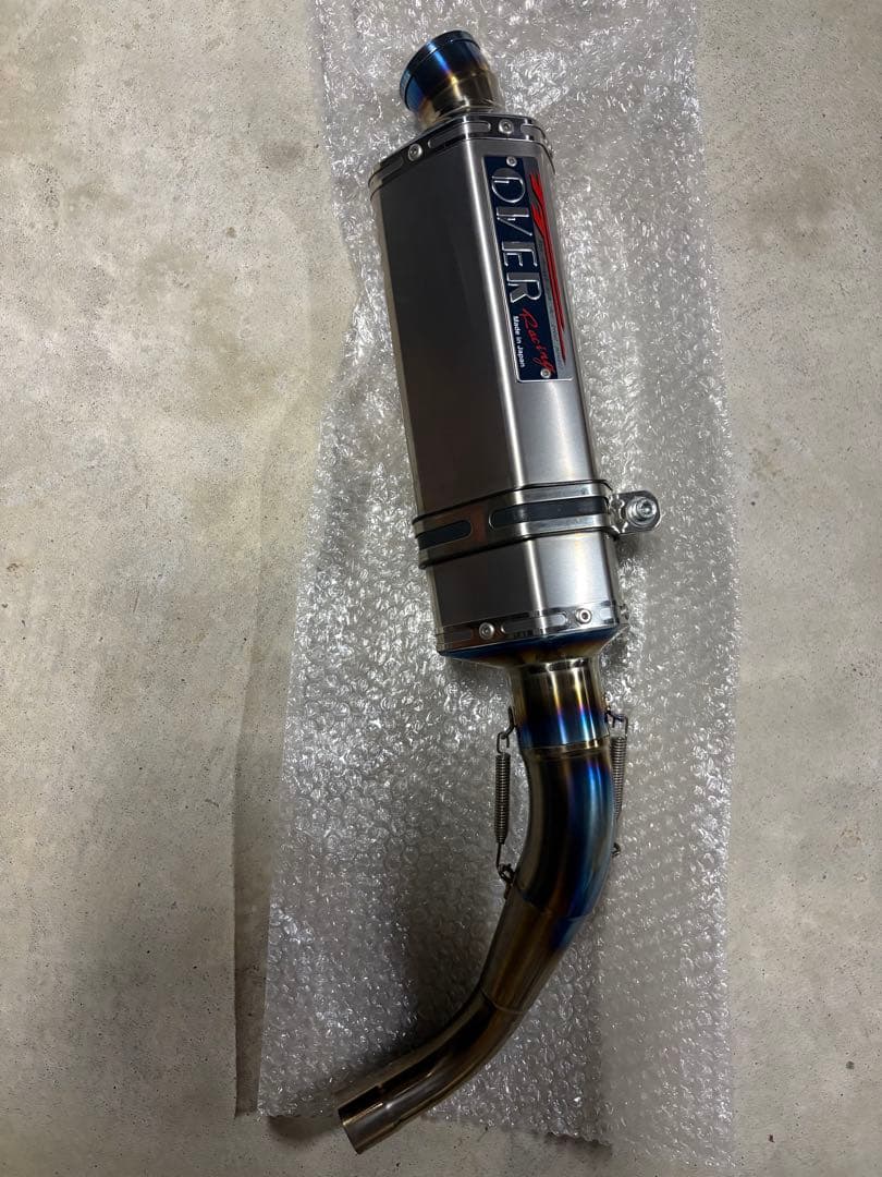 OVER チタンマフラー目立った傷や汚れなし