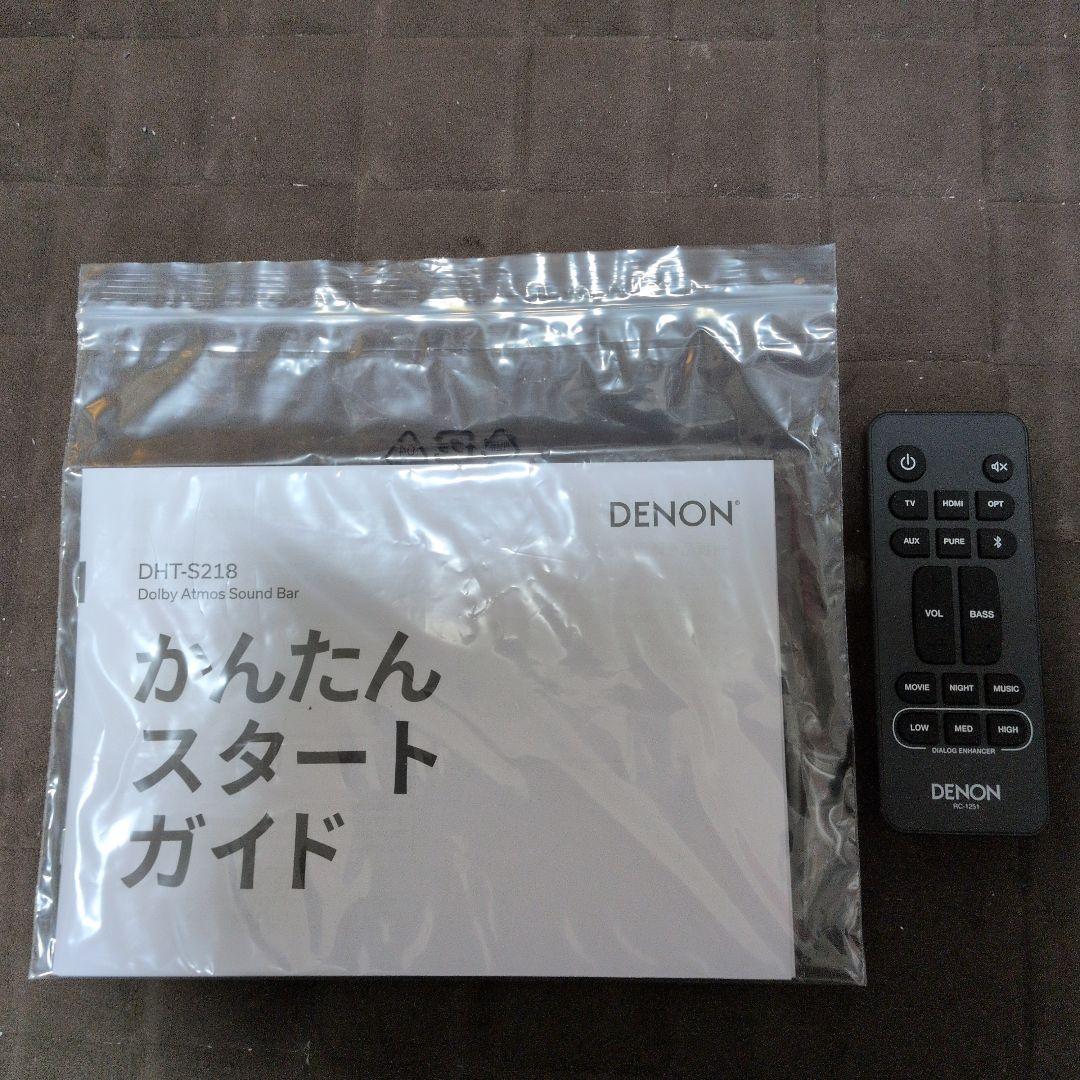 DENON　DHT-S218 サウンドバー　2024年製 美品
