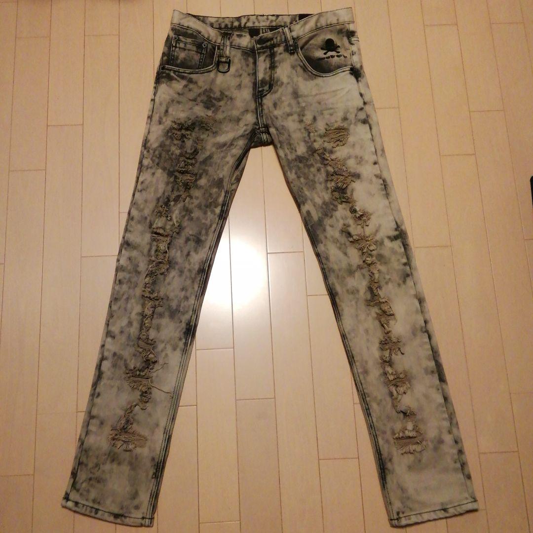 Roen×semanticdesignクラッシュスキニーデニムストレッチサイズL 画像5