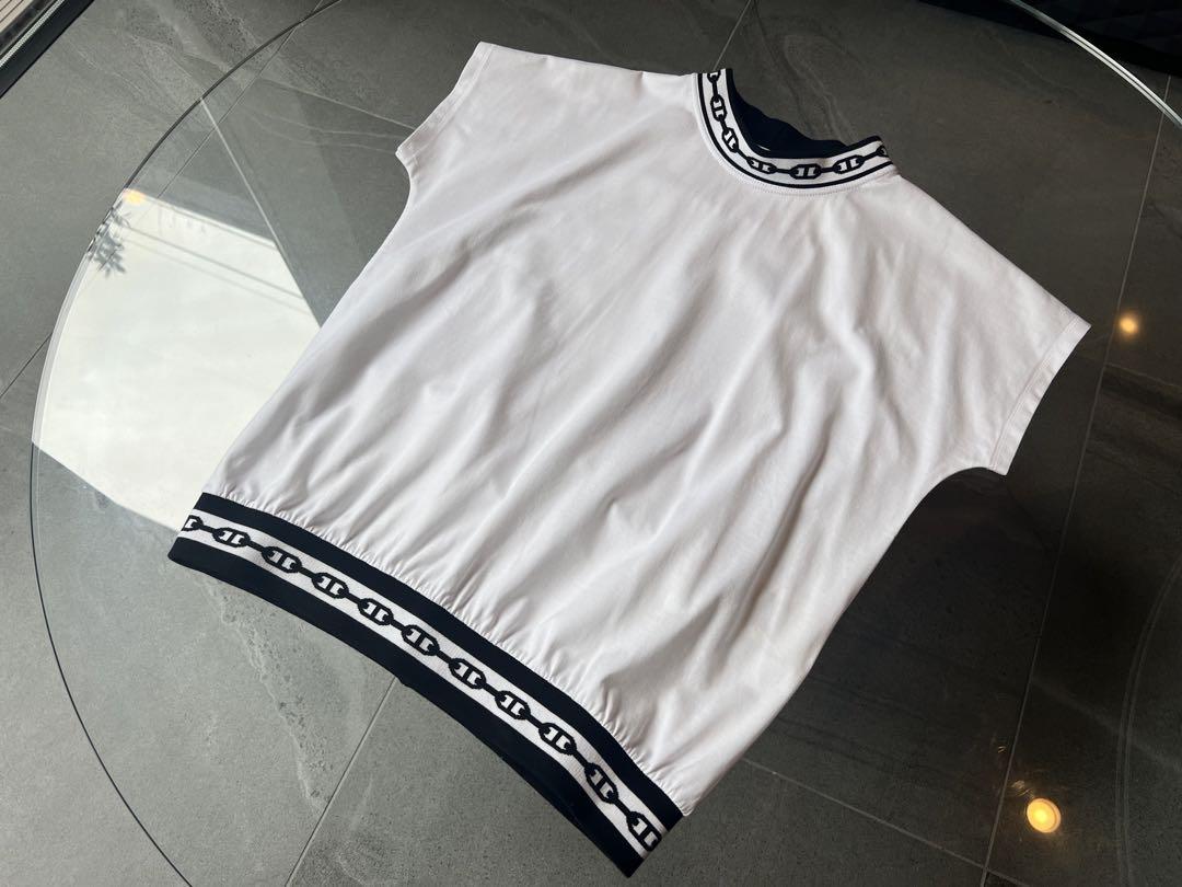 HERMES エルメス シェーヌダンクル コットン Tシャツ