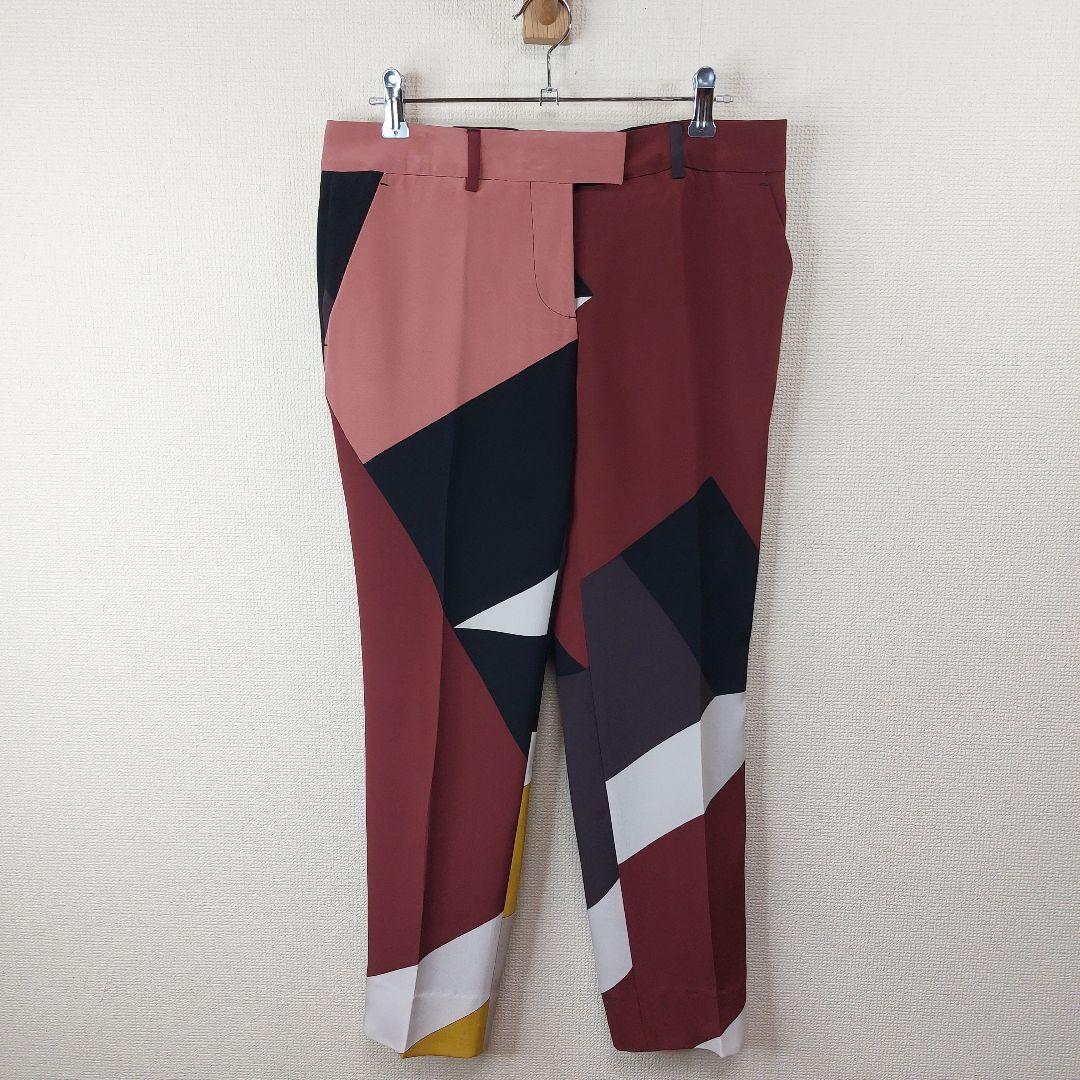 人気アイテムランキング(新品)  FENDI フェンディ シルク100 テーパードパンツ マルチカラー パンツ