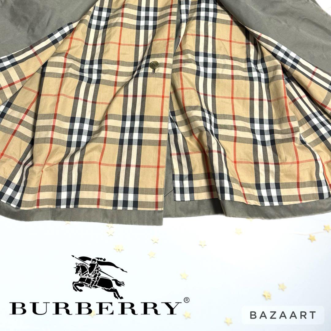 BURBERRY トレンチコート ステンカラーコート　ロング丈　ノバチェック