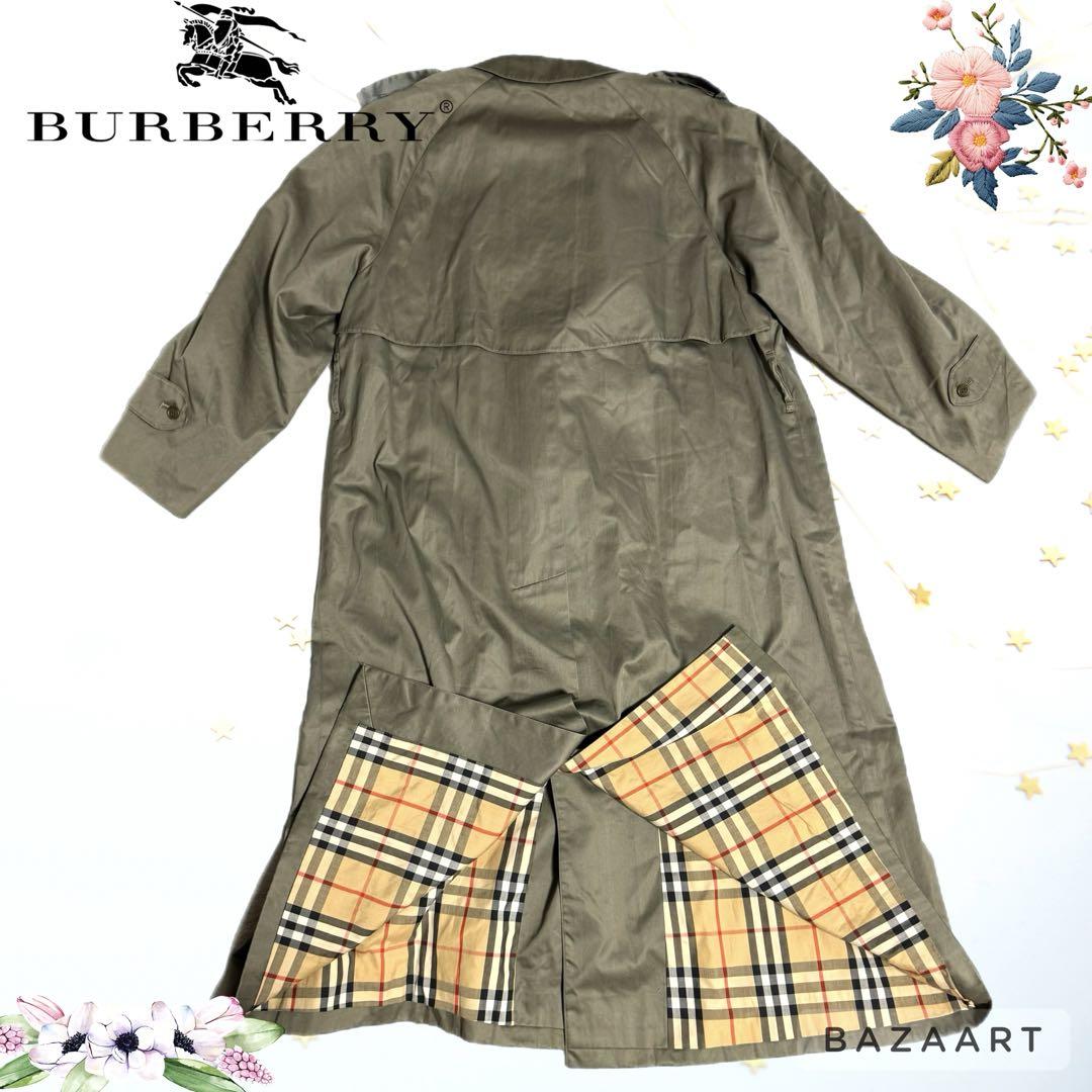 BURBERRY トレンチコート ステンカラーコート　ロング丈　ノバチェック
