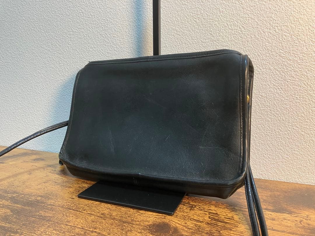 コーチ コンパクト ショルダーバッグ レザー ブラック 型番5346COACH