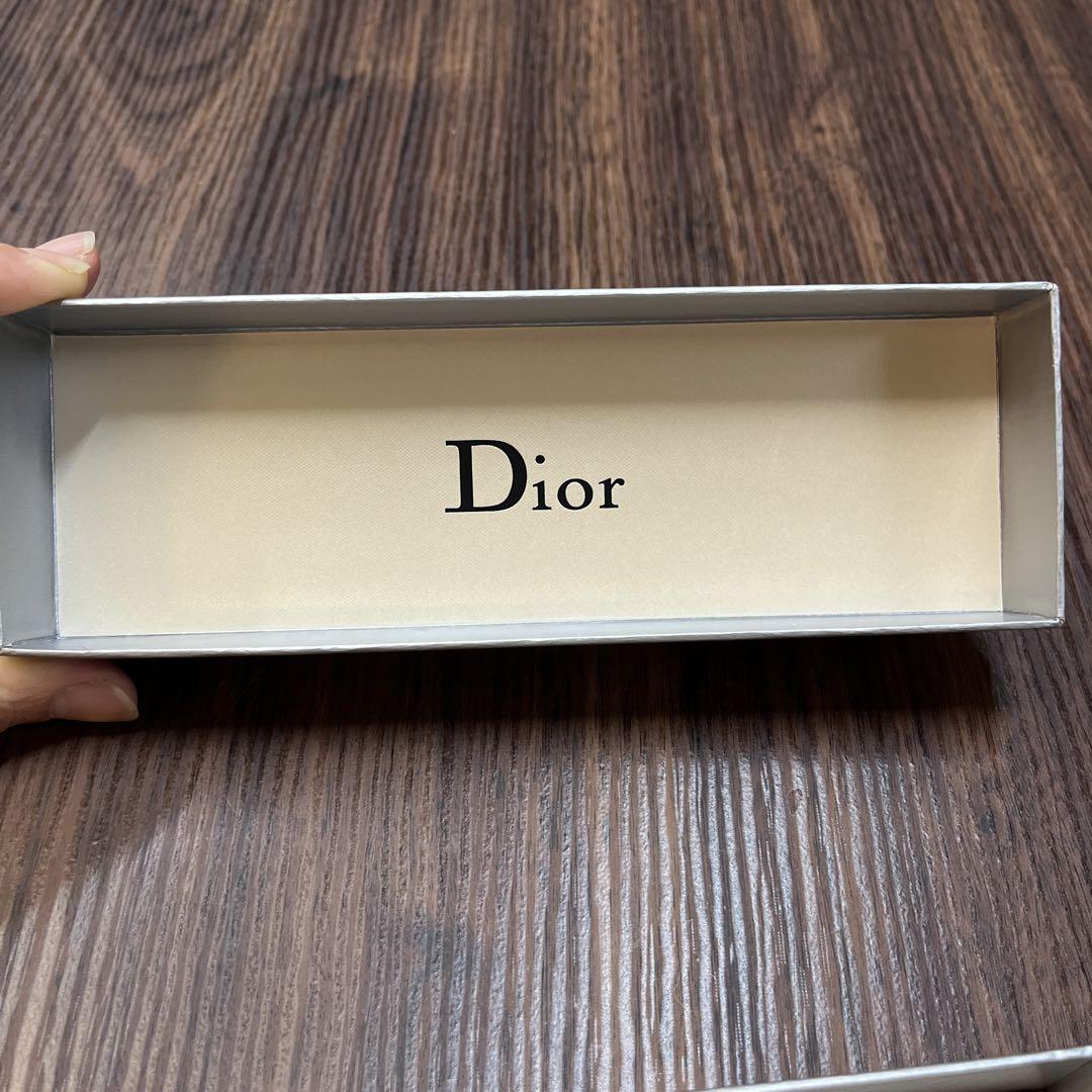 箱付き】Christian Dior CDロゴプレート ネックレス シルバー