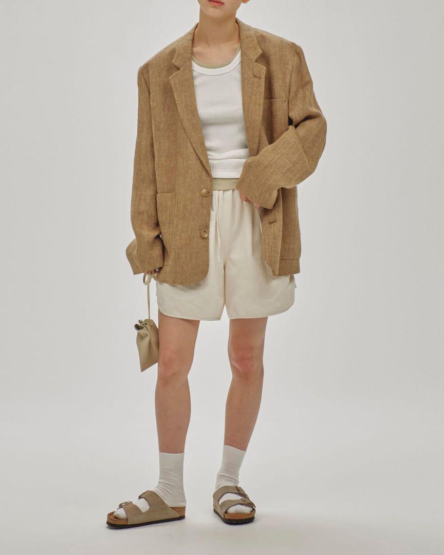 TODAYFUL Boyfriend Linen Jacket 38ベージュ
