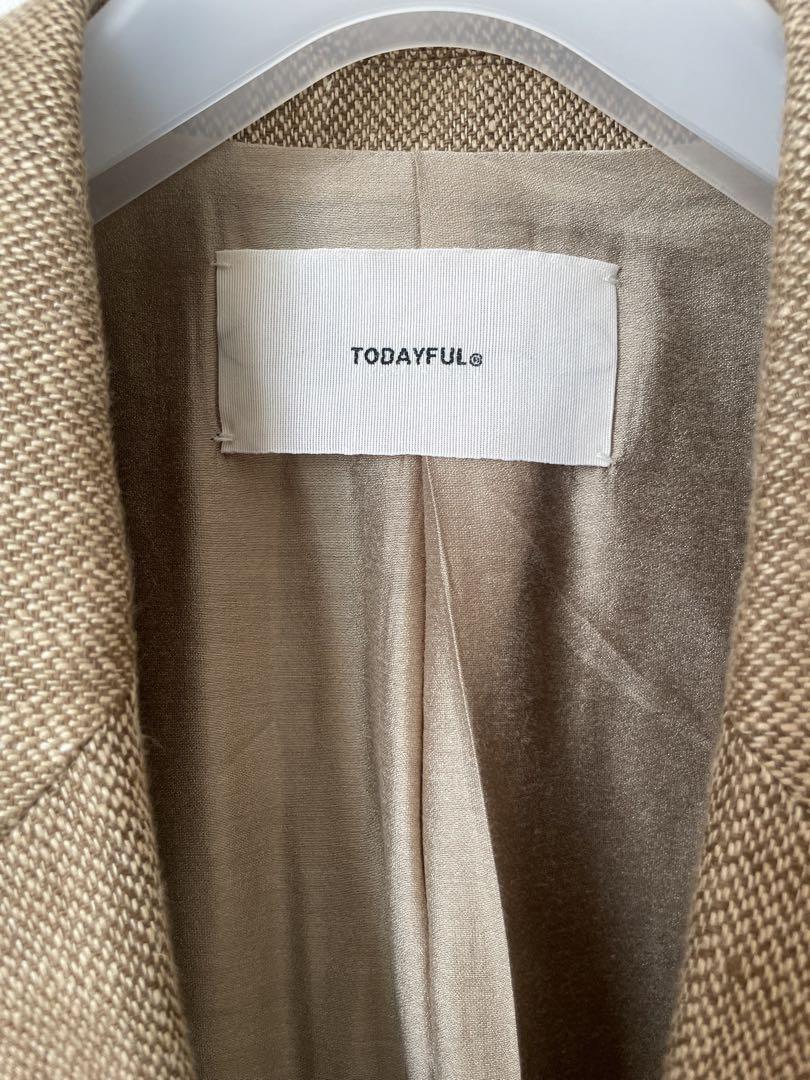 TODAYFUL Boyfriend Linen Jacket 38ベージュ