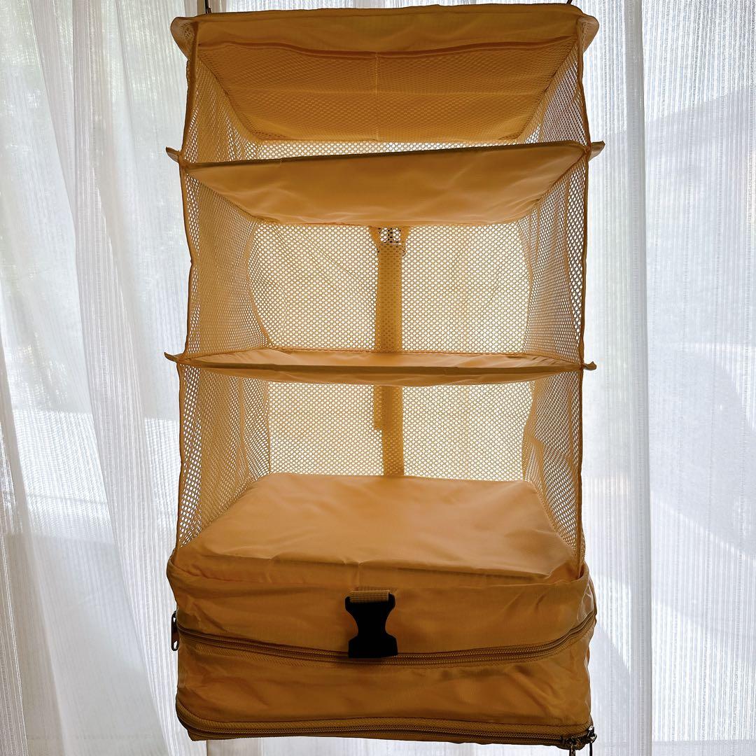 ★トラベルポーチ 吊り下げ 収納ラック 旅行用圧縮袋 クローゼット 旅行