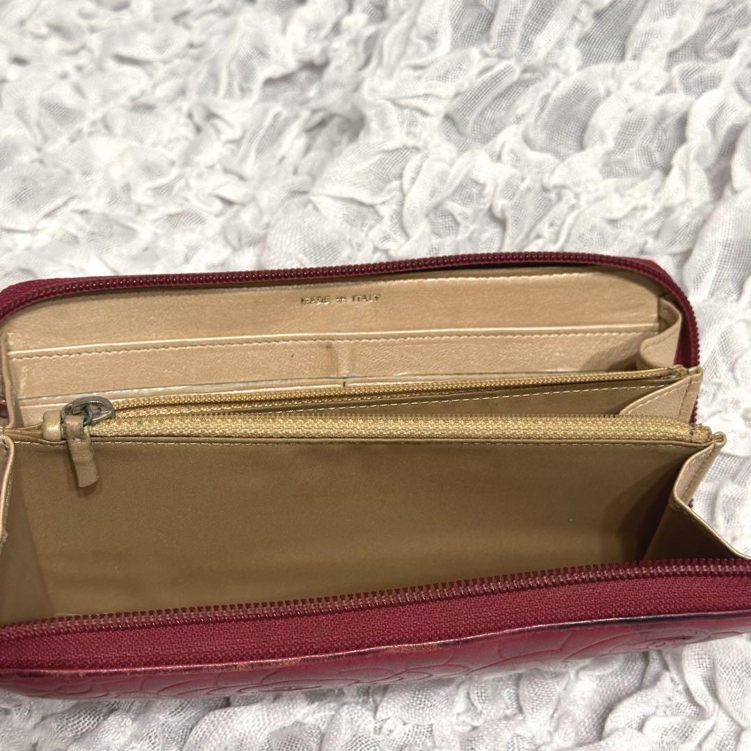 CHANEL 長財布　カメリア　ピンク