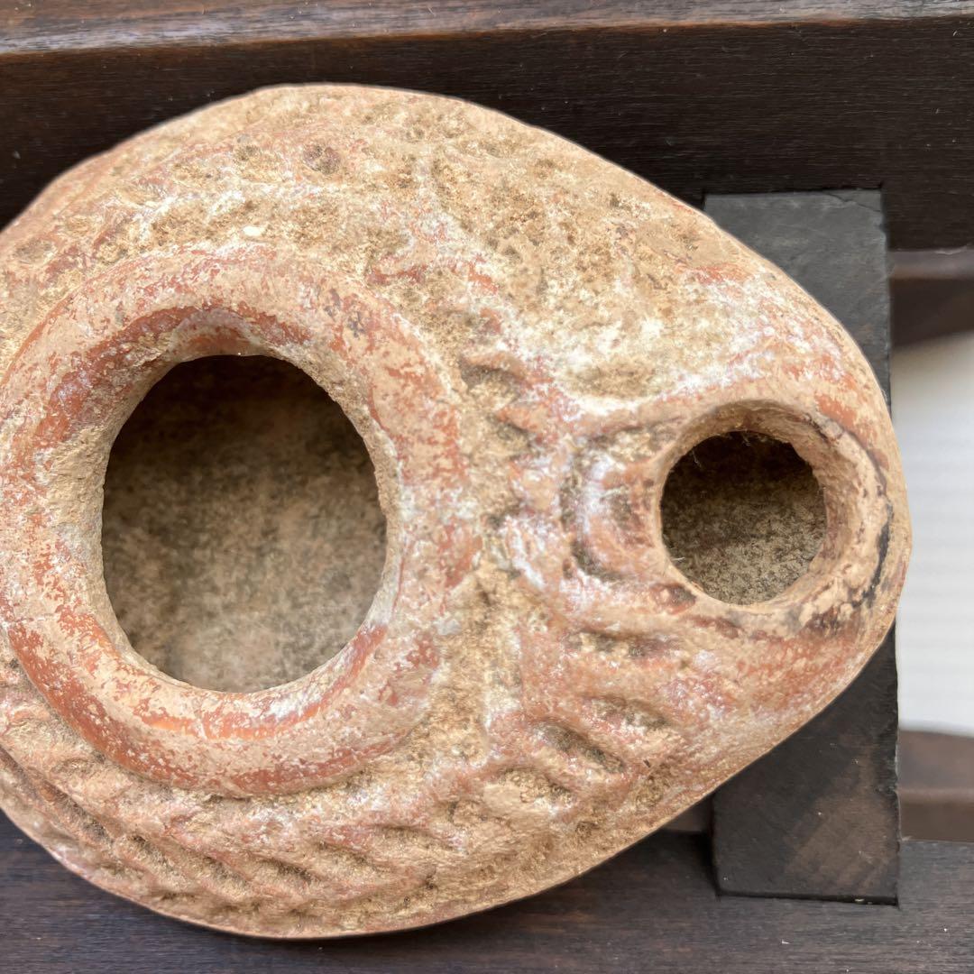 古代ローマ　テラコッタオイルランプ