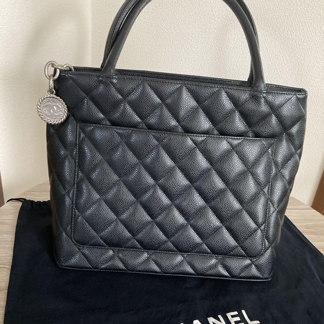 CHANEL シャネル 復刻トート ブラック 黒 トートバッグ キャビア