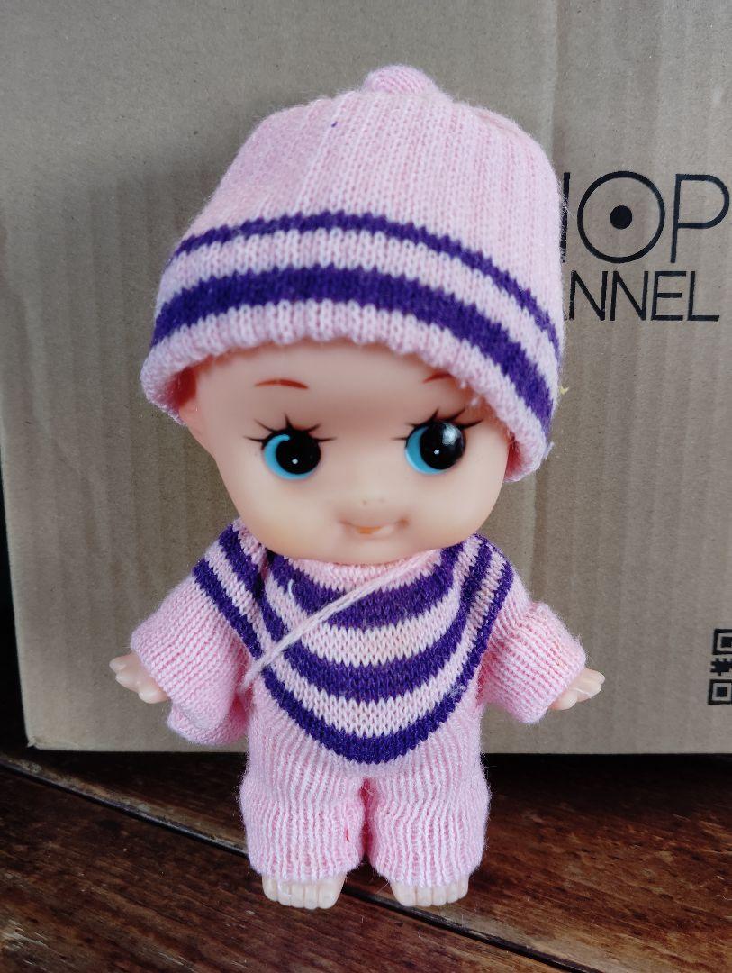 キューピー ストライプ柄ニット服の人形 3色セット