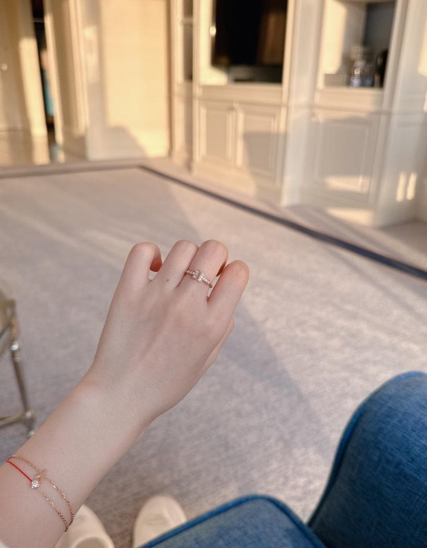 Tiffany & Co. ローズゴールド ダイヤモンドリング 極美品 Tiffany & Co. ローズゴールド ダイヤモンドリング 極美品