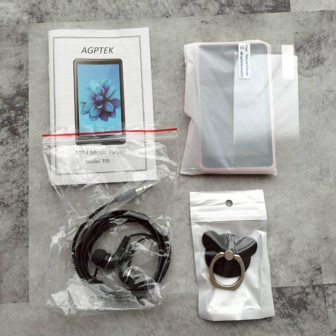 MP3 플레이어 4 인치 핑크초경량 고기능 선물 음악 플레이어