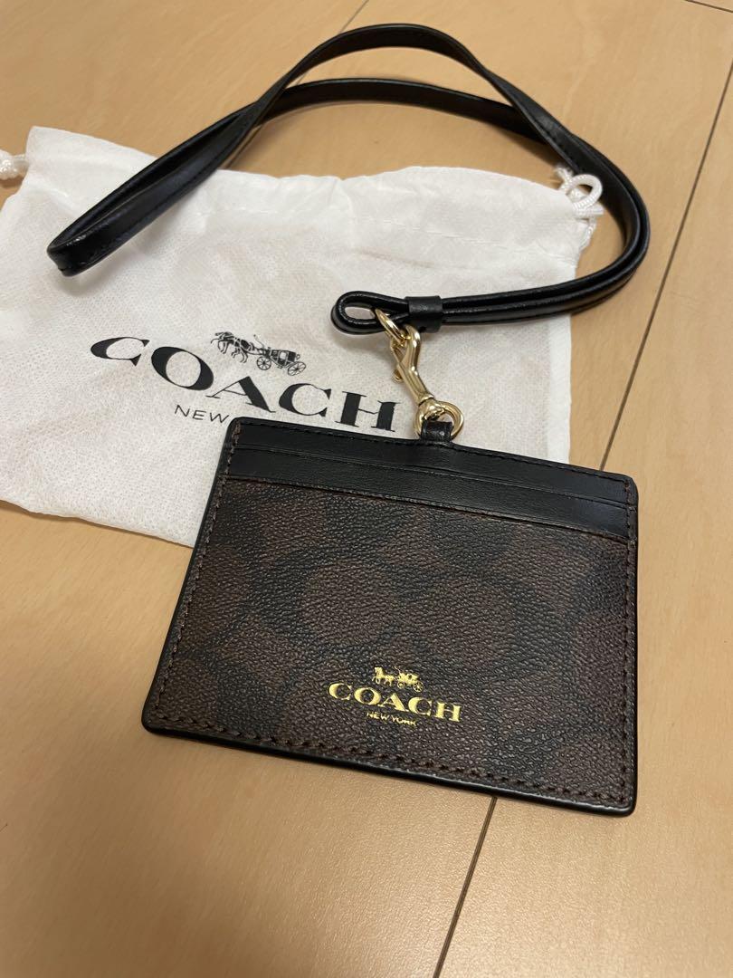 COACH レザー IDカード入れ　ネームホルダー
