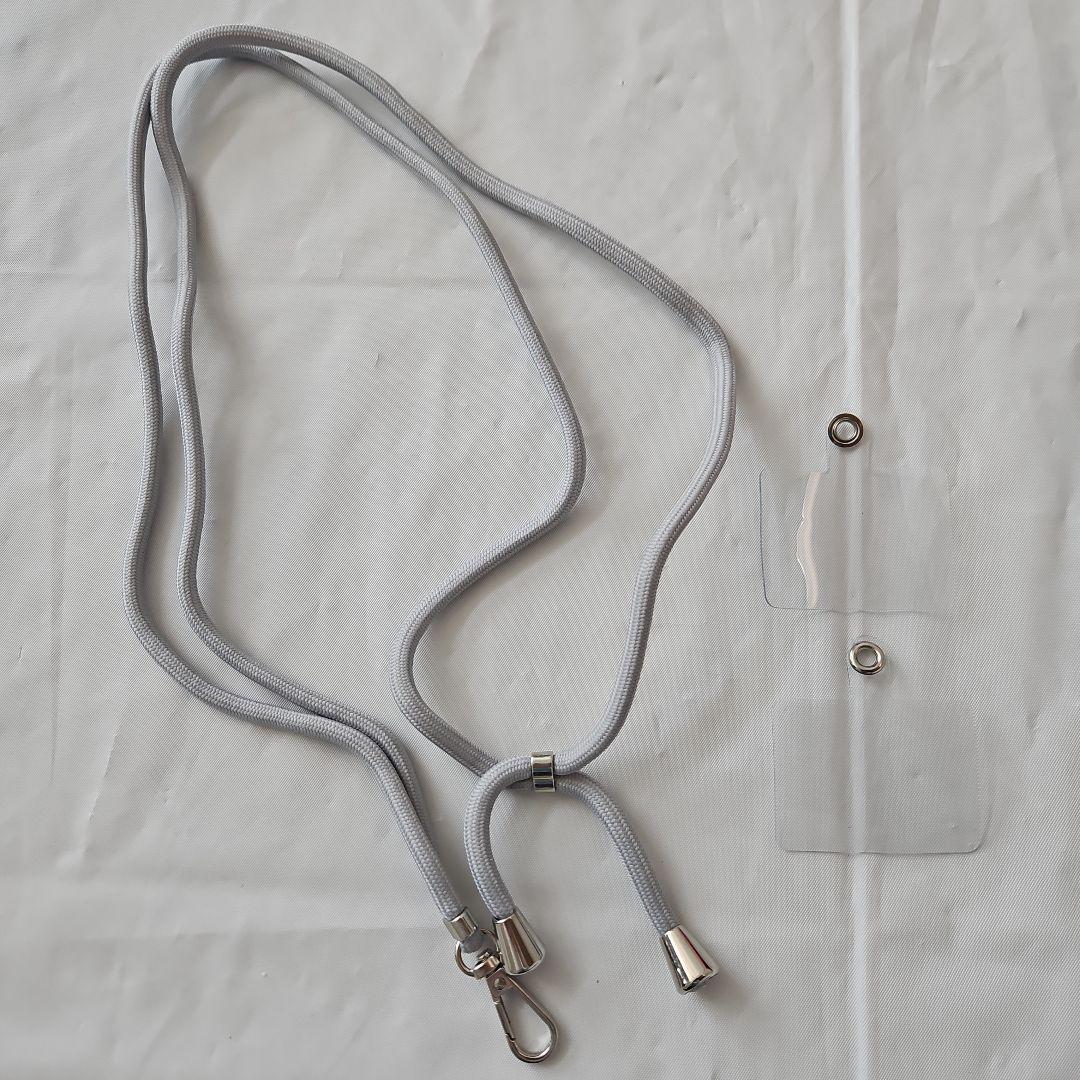 スマホ ショルダーストラップ ショルダー 紐 グレー