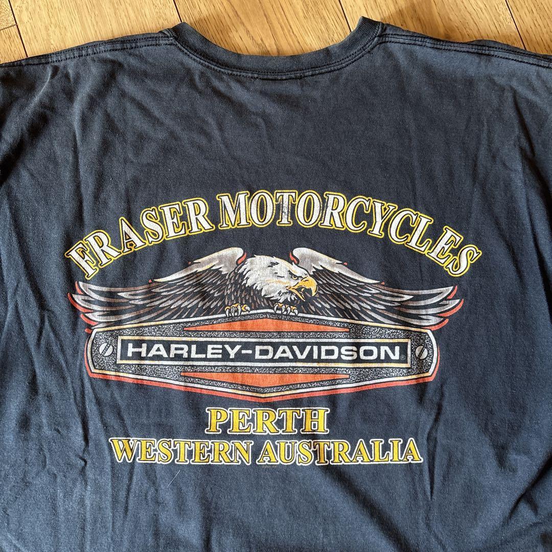HARLEY-DAVIDSON 鷲グラフィック Tシャツ 2XL ダークネイビー Harley-Davidson 鷲グラフィック 90s Tシャツ - メルカリ