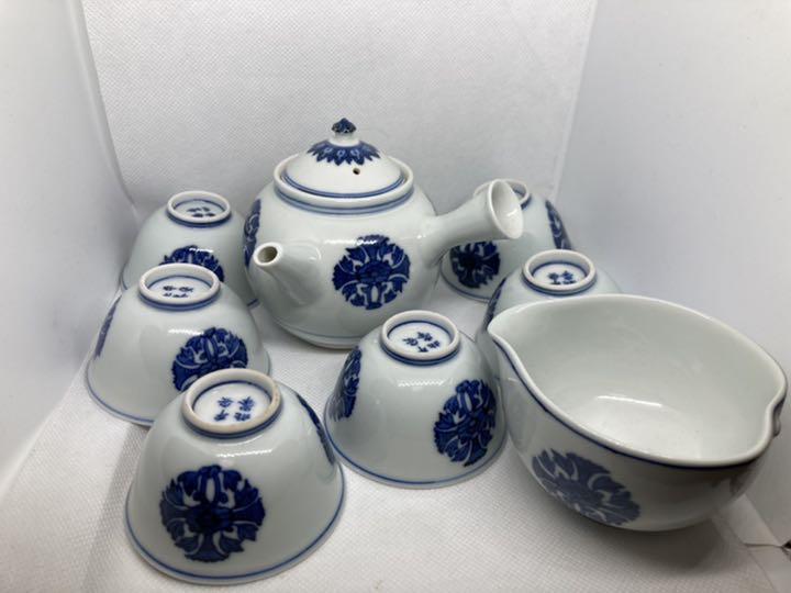 平安北峯　煎茶器セット8点